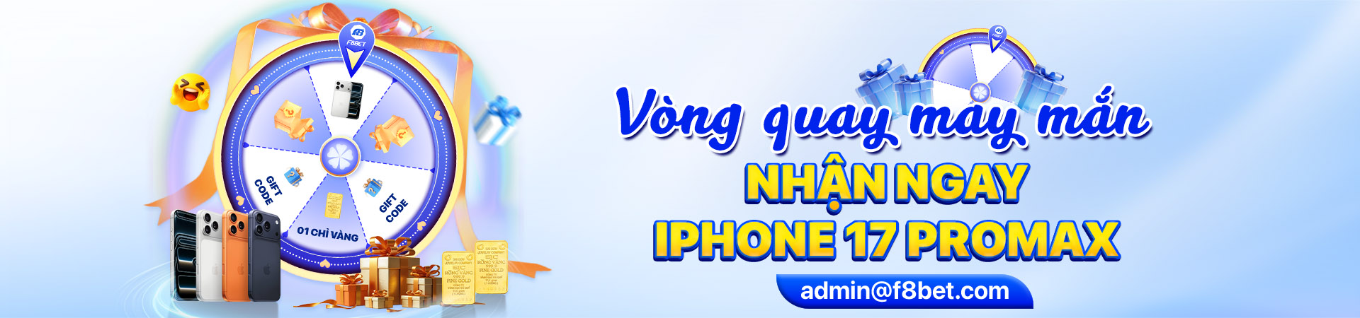 f8bet banner tham gia vòng quay nhận ngay iphone17
